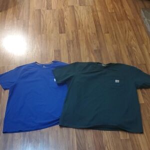Lot Of 2 Size Xl Men's Short Sleeve Carhartt Tee's